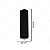 MINI ARANDELA 2 FACHOS PRETO 6W 3000K ALUMÍNIO 87X25MM - Imagem 2