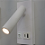 ARANDELA LEITURA 2W BRANCA DIRECIONÁVEL USB TIPO-C 3000K - Imagem 2