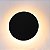 ARANDELA ECLIPSE PRETO 3W PEQUENA 10CM BRANCO QUENTE 3000K - Imagem 2