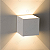 ARANDELA FACHO DE LUZ AJUSTÁVEL 6W QUADRADA 10CM 3000K - Imagem 2