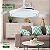 Ventilador Teto Retrátil Controle Remoto Led Breeze Branco - Imagem 2