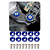 Parafuso Arruela Anodizada Universal Tunning M6 Kit 10 und - Imagem 6