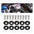 10 Und Parafuso Arruela Anodizada Preto M6 Moto Carro - Imagem 9