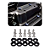 10 Und Parafuso Arruela Anodizada Preto M6 Moto Carro - Imagem 3