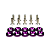 10 Und Parafuso Arruela Anodizada Roxo M6 Moto Carro - Imagem 10