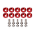 Parafuso Arruela Anodizada Universal Tunning M6 Kit 10 und - Imagem 5