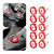 Parafuso Arruela Anodizada Universal Tunning M6 Kit 10 und - Imagem 1