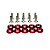 Parafuso Arruela Anodizada Universal Tunning M6 Kit 10 und - Imagem 4