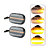 Led lateral Transparente Amarelo Toyouta Hilux SW4 Standard - Imagem 3