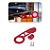 Gancho Engate Reboque Esportivo Tow Hook Universal Vermelho - Imagem 1