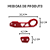 Gancho Engate Reboque Esportivo Tow Hook Universal Vermelho - Imagem 4