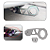 Gancho Engate Reboque Tow Hook tuning Universal Cinza Carro - Imagem 8