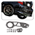 Gancho Engate Reboque Tow Hook tuning Universal Cinza Carro - Imagem 10