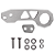 Gancho Engate Reboque Tow Hook tuning Universal Cinza Carro - Imagem 9