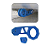 Tow Hook Engate Reboque Carro Camionete Universal Azul Top - Imagem 3