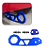 Tow Hook Engate Reboque Carro Camionete Universal Azul Top - Imagem 10