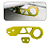 Gancho Engate Reboque Tow Hook Carro Camionete Amarelo Top - Imagem 10