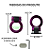 Gancho Engate Reboque Esportivo Tow Hook Roxo Universal JDM - Imagem 2