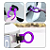 Gancho Engate Reboque Esportivo Tow Hook Roxo Universal JDM - Imagem 3