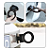 Gancho Engate Reboque Esportivo Tow Hook Universal Preto Car - Imagem 2