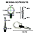 Engate Reboque Esportivo Tow Hook Universal Cinza Veicular - Imagem 4