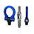 Tow Hook Engate Reboque Carro Camionete Universal Azul Carro - Imagem 8
