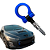 Tow Hook Engate Reboque Carro Camionete Universal Azul Carro - Imagem 1