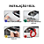 Tow Hook Engate Reboque Carro Camionete Universal Azul Carro - Imagem 5