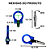 Tow Hook Engate Reboque Carro Camionete Universal Azul Carro - Imagem 4