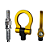 Engate Reboque Esportivo Tow Hook Modelo Europeu Amarelo Car - Imagem 9