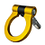 Engate Reboque Esportivo Tow Hook Modelo Europeu Amarelo Car - Imagem 3