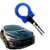 Tow Hook Engate Reboque Carro Camionete Universal Azul - Imagem 1