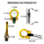 Gancho Engate Reboque Tow Hook Carro Camionete Amarelo - Imagem 9