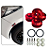 Kit Trava Para-choque Anilha Quick Releas Vermelho Estilo BR - Imagem 3