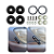Kit Trava Para-choque Anilha Quick Release Preto Estilo BR - Imagem 1