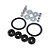 Kit Trava Para-choque Anilha Quick Release Preto Estilo BR - Imagem 4