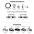 Kit Trava Para-choque Anilha Quick Release Prata Estilo BR - Imagem 2