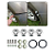 Kit Trava Para-choque Anilha Quick Release Prata Estilo BR - Imagem 4