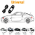 Kit Trava Para-choque Anilha Quick Release Cinza Estilo BR - Imagem 4