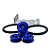 Kit Trava Para-choque Anilha Quick Release Azul Estilo BR - Imagem 7