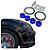 Kit Trava Para-choque Anilha Quick Release Azul Estilo BR - Imagem 2