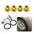 Kit Trava Para-choque Anilha Quick Release Amarelo Estilo BR - Imagem 6
