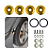 Kit Trava Para-choque Anilha Quick Release Amarelo Estilo BR - Imagem 10