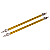 Haste Spoiler Amarelo Lip Skirt Universal 20cm Suporte Saia - Imagem 2