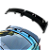 Aerofólio Traseiro Universal Black Piano Carro Esportivo - Imagem 2