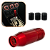 Manopla Câmbio Esportiva Metal Vermelho Universal Ajustável - Imagem 1