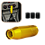 Manopla Câmbio Esportiva Metal Amarelo Universal Ajustável - Imagem 1