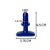 Puxador Vareta Óleo Motor Tuning Universal Azul Automotivo M - Imagem 7