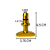 Puxador Vareta Óleo Motor Tuning Universal Amarelo Metal - Imagem 5