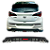 Difusor Para-Choque Traseiro Preto Universal Ford Chevrolet - Imagem 1